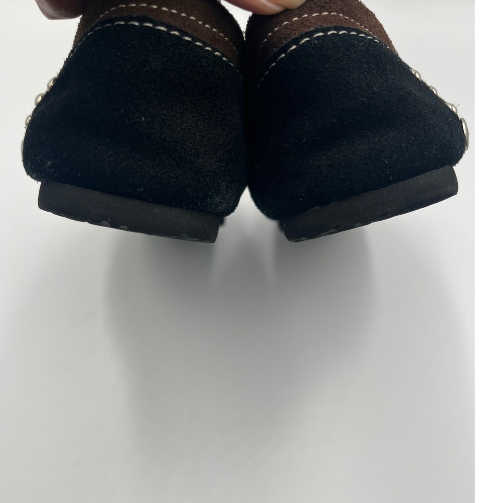 Skechers‎ Cali Slip On Flats Women's Size 6 Brown Black Studded Comfort Shoes - Picture 7 of 10